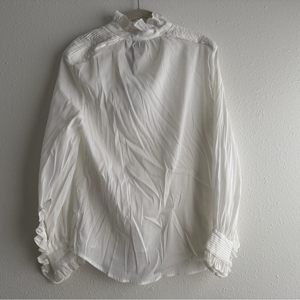 ZARA CONTRAST YOKE BLOUSE WITH DECORATIVE FRONT - LIMITED EDITION SZ S 2674/602 - Picture 11 of 11